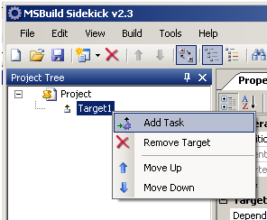 Task context menu